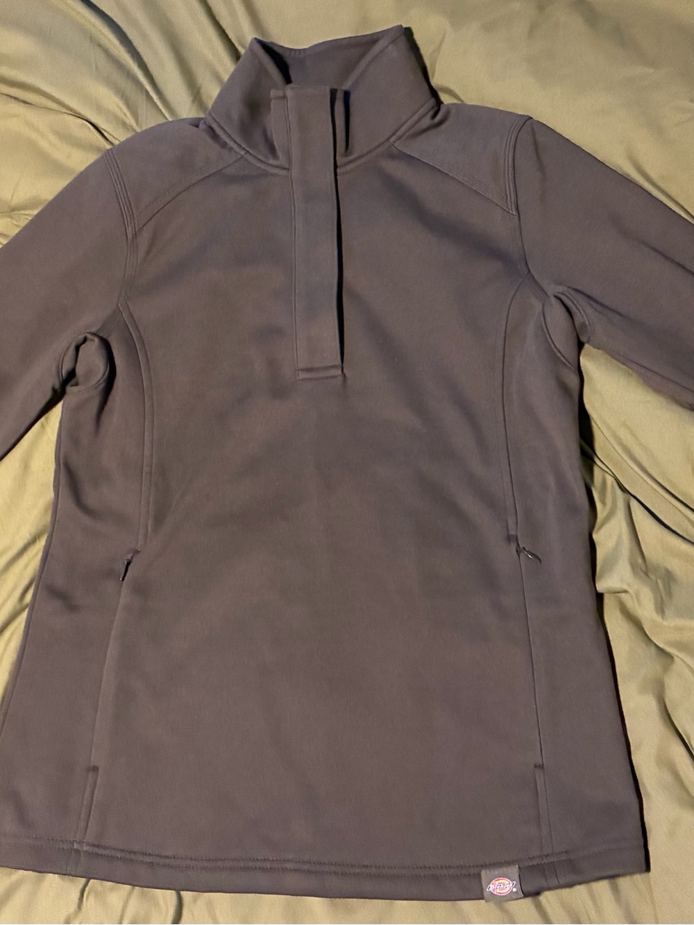 Dickies Green Quarter-Zip Pullover